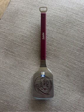 Stainless Steel Spatula with Burgundy Handle